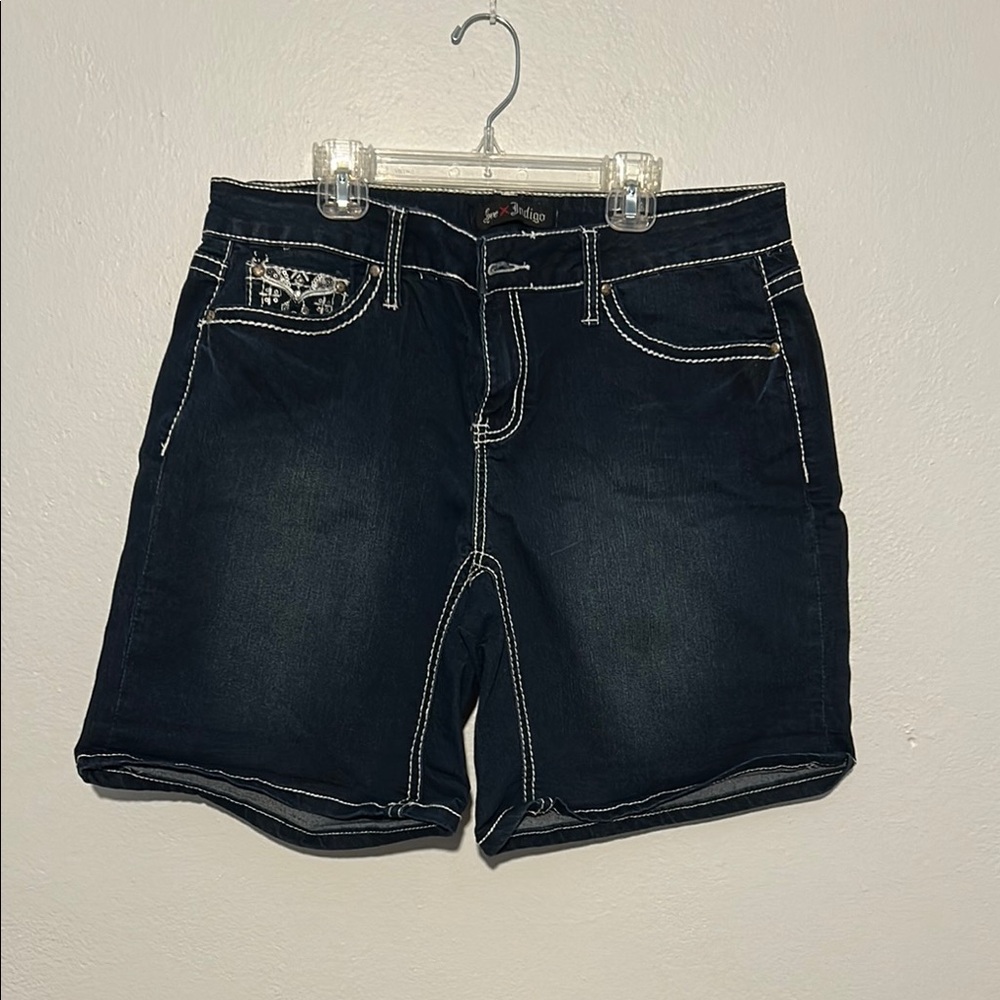 Women's Blue Denim Shorts